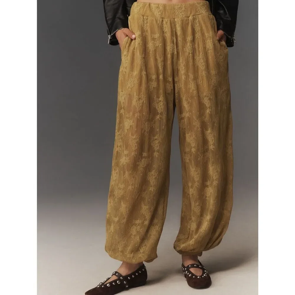 Maeve Sheer Lace Balloon Pants